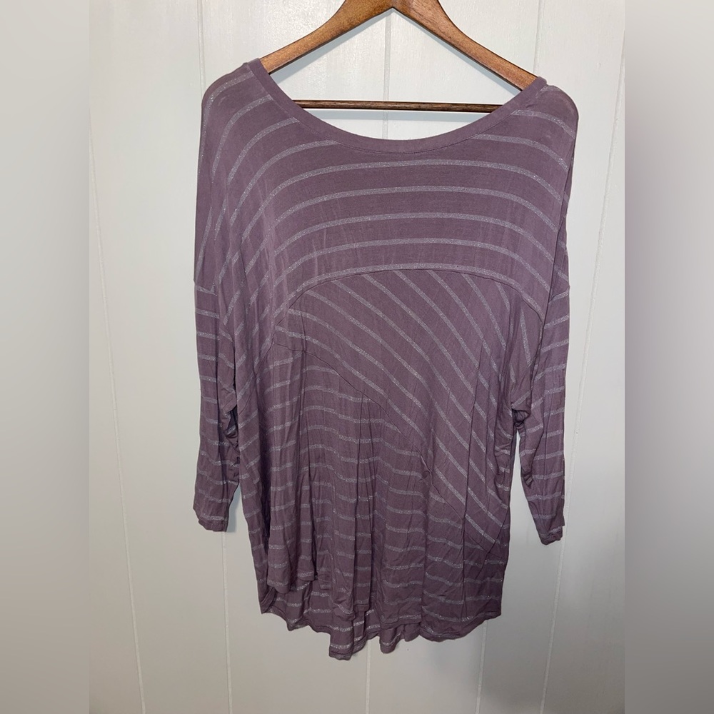 Purple Tunic with stripes